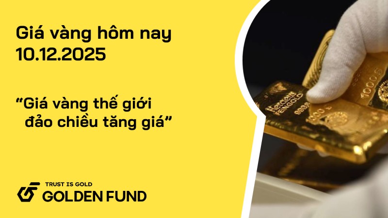 Giá vàng thế giới đảo chiều tăng giá, giá vàng trong nước quay đầu giảm giá